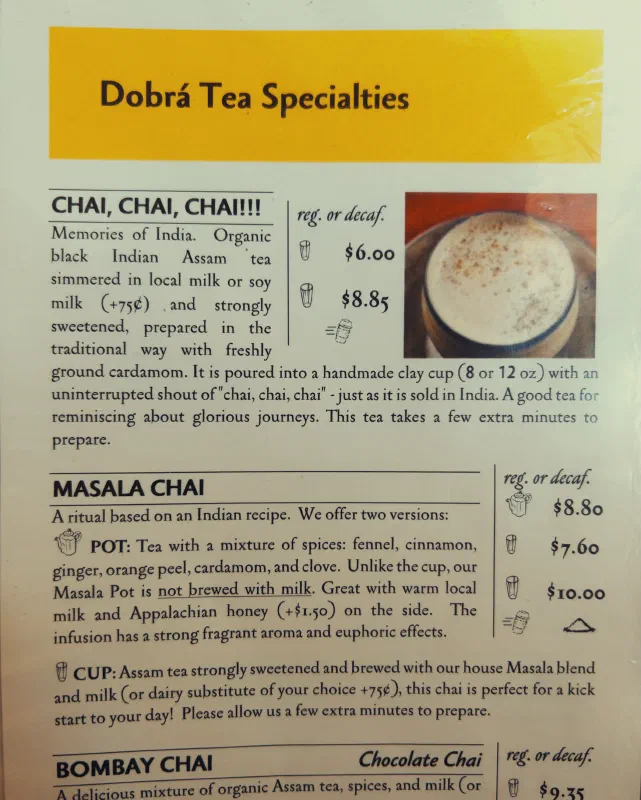 I have never had chai this good, anywhere. Don't tell mum.