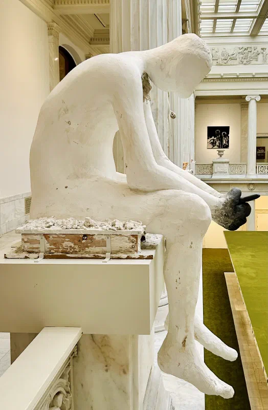 That's not me, but that is my posture.<br><br>"Prince of Swords" by Nicole Eisenman <br> Carnegie Museum of Art, Pittsburgh